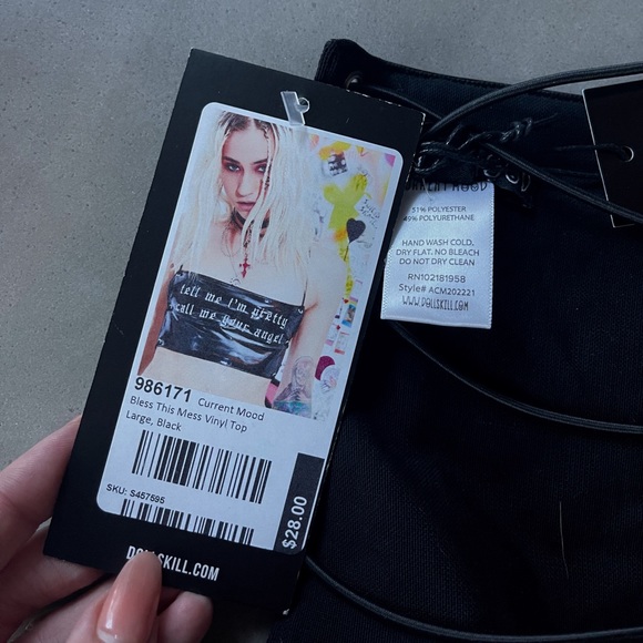 NWT Dolls kill top patent leather - Picture 3 of 3